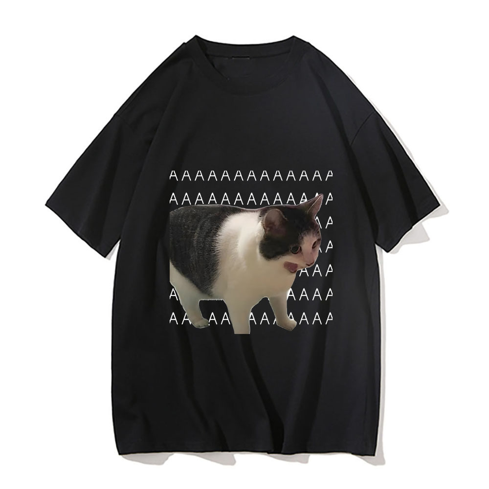 Camiseta Terraviver con Estampado de Gato Llorando (Meme) para Hombre y Mujer