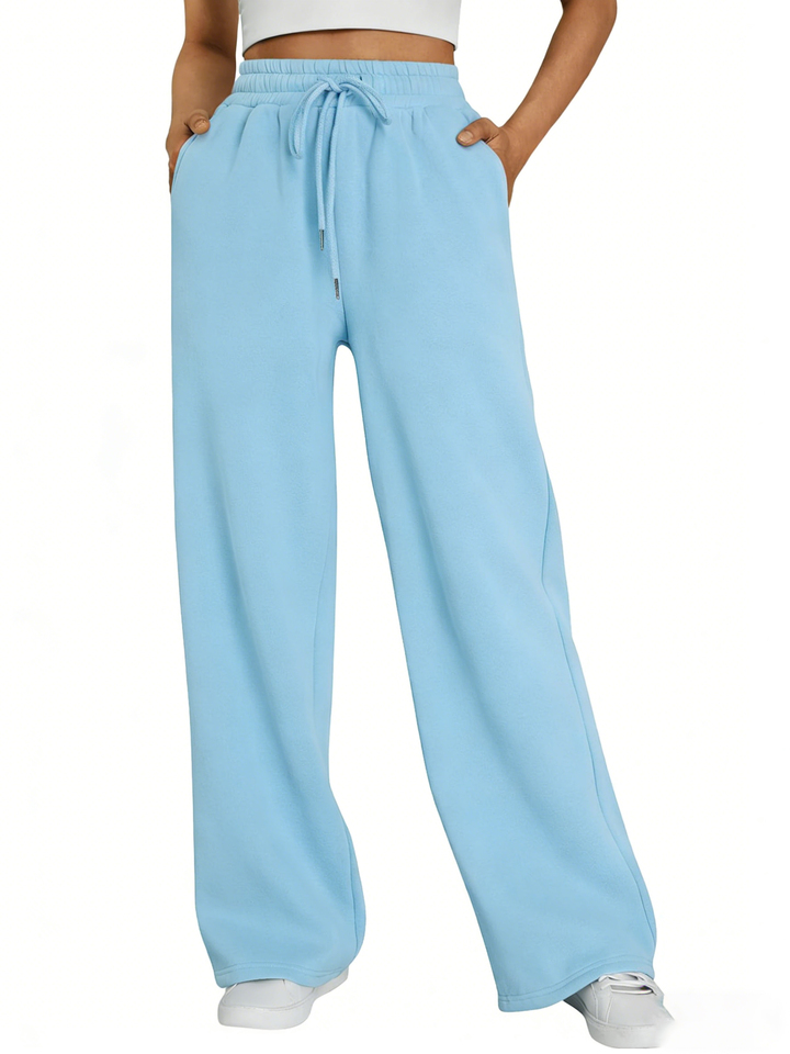 Pantalones de Chándal Terraviver para Mujer: Pernera Ancha y Cintura con Cordón